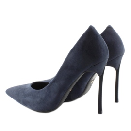 Eleganti décolleté sul tacco originale 5051 Navy blu navy 2