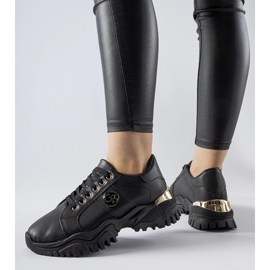 Sneakers nere con massiccia suola Arpaia nero 2