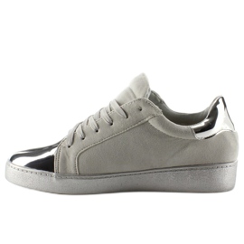 Sneakers da donna con cristalli T273P Silver grigio 1