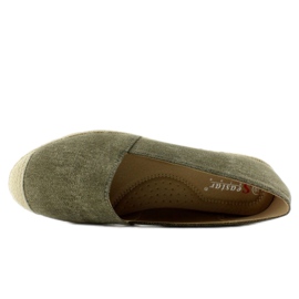 Espadrillas con puntali in lino JH23P Green verde 2
