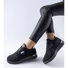 Sneaker Geraldino in tessuto nero 1