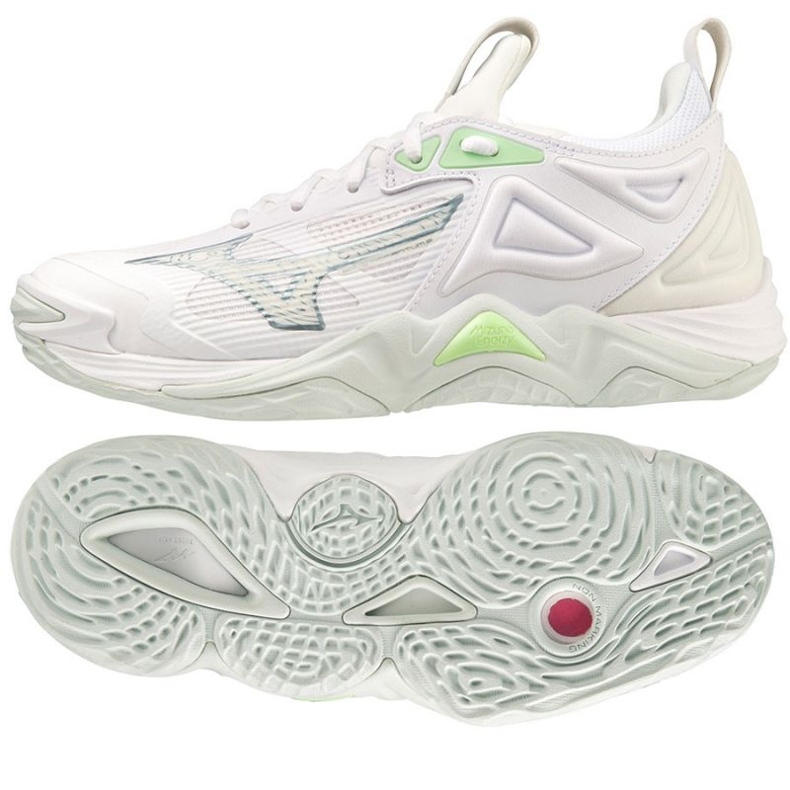 Scarpe da pallavolo Mizuno Wave Momentum 3 W V1GC231235 bianca 1