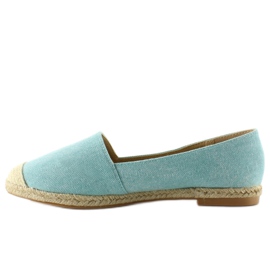 Espadrillas con puntali in lino JH23P L. Blu 1