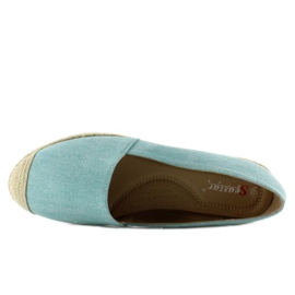 Espadrillas con puntali in lino JH23P L. Blu 2
