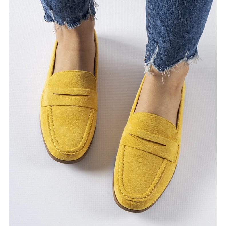 Mocassini Medford in ecopelle scamosciata gialli giallo 1