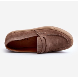Mocassini da uomo in pelle scamosciata Zazoo 1574, Beige scuro 1