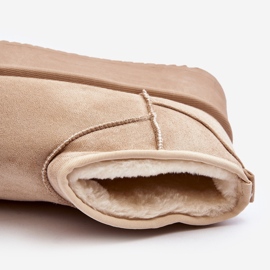 Stivali da neve da donna Caliksa beige con suola spessa 1