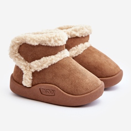 Stivali da neve con velcro per bambini Camel Unitia marrone 1
