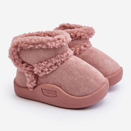 Stivali da neve per bambini con velcro Rosa Unitia 1