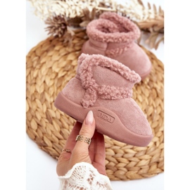 Stivali da neve per bambini con velcro Rosa Unitia 2