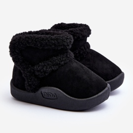 Stivali da neve con velcro per bambini Neri Unitia nero 1