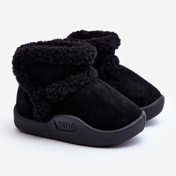 Stivali da neve con velcro per bambini Neri Unitia nero 1
