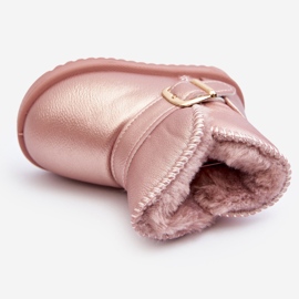 Doposci da Bambino in Ecopelle con Cinturino, Rosa Orinor 1