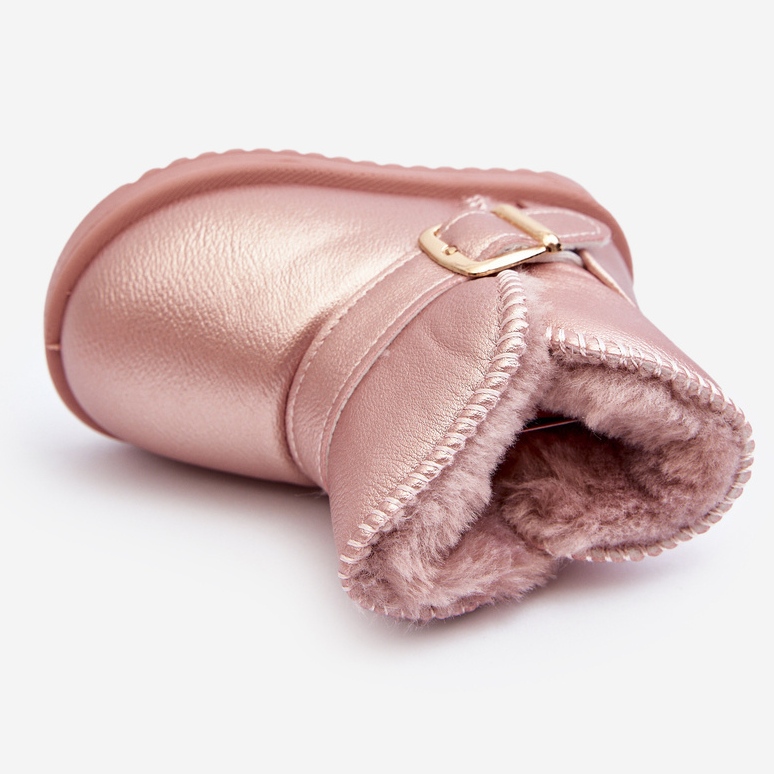 Doposci da Bambino in Ecopelle con Cinturino, Rosa Orinor 1