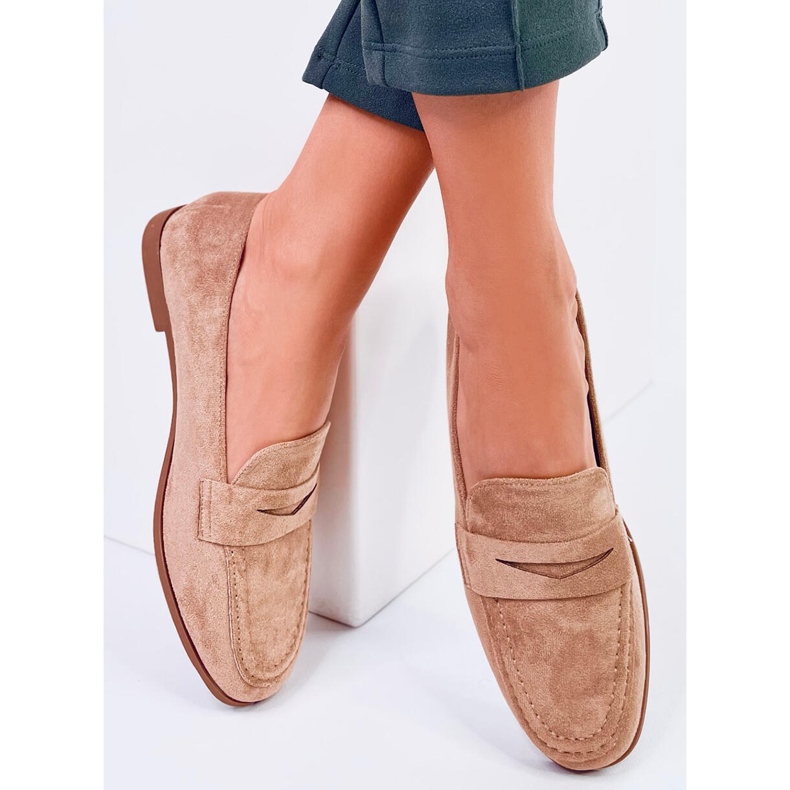 Mocassini da donna Dorry Khaki beige 1