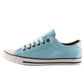 Sneakers da donna, viso, finitura blu 1