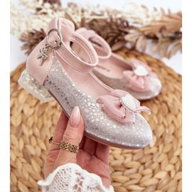 Ballerine da bambina con fiocco, rosa Nanthea 2