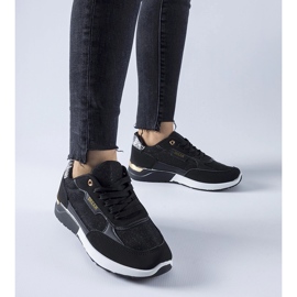 Sneakers Roganzuolo nere glitterate nero 1