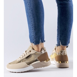 Sneakers beige glitterate di Roganzuolo 1