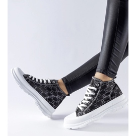 Sneakers nere decorate con il monogramma Terenzio nero 1