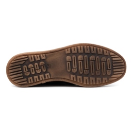 Kampol Scarpe casual in pelle da uomo 22KAM, bordeaux rosso 4