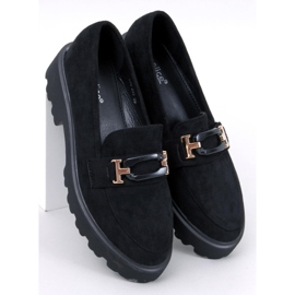 Ralfes Mocassini da donna in camoscio colore nero 1