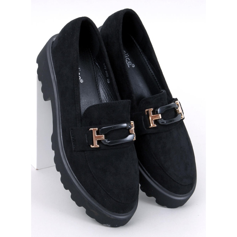 Ralfes Mocassini da donna in camoscio colore nero 1