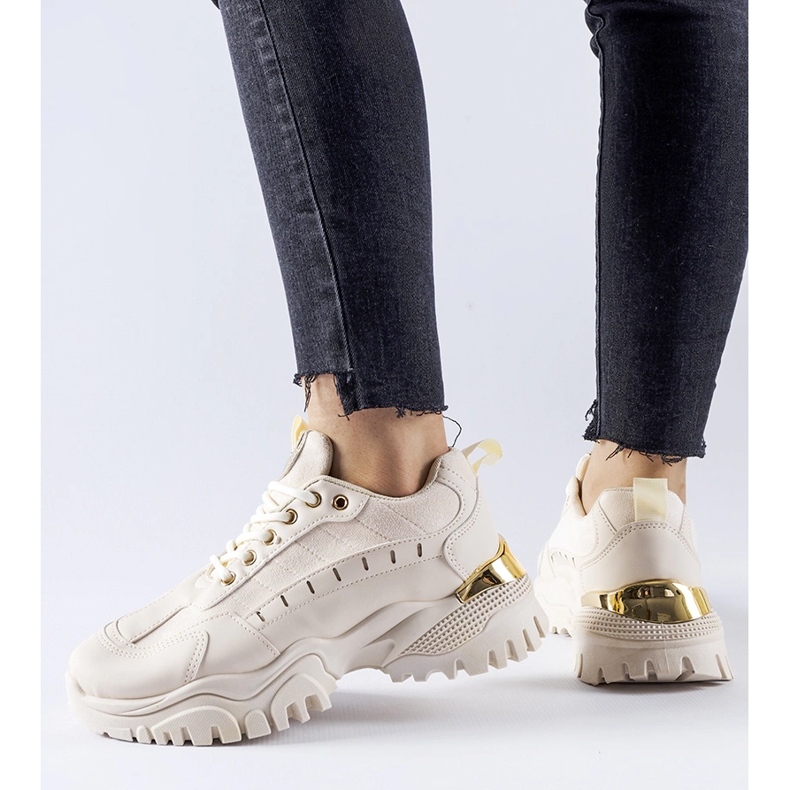 Scarpe da ginnastica sportive Laudes beige 1
