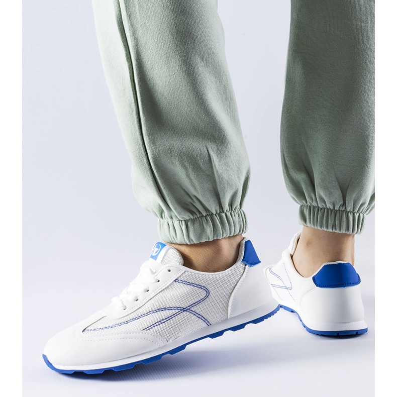 Sneaker sportiva bianca Pinarella bianco 1