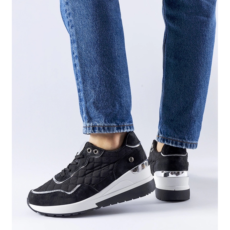 Sneakers con zeppa Pisignano nere nero 1