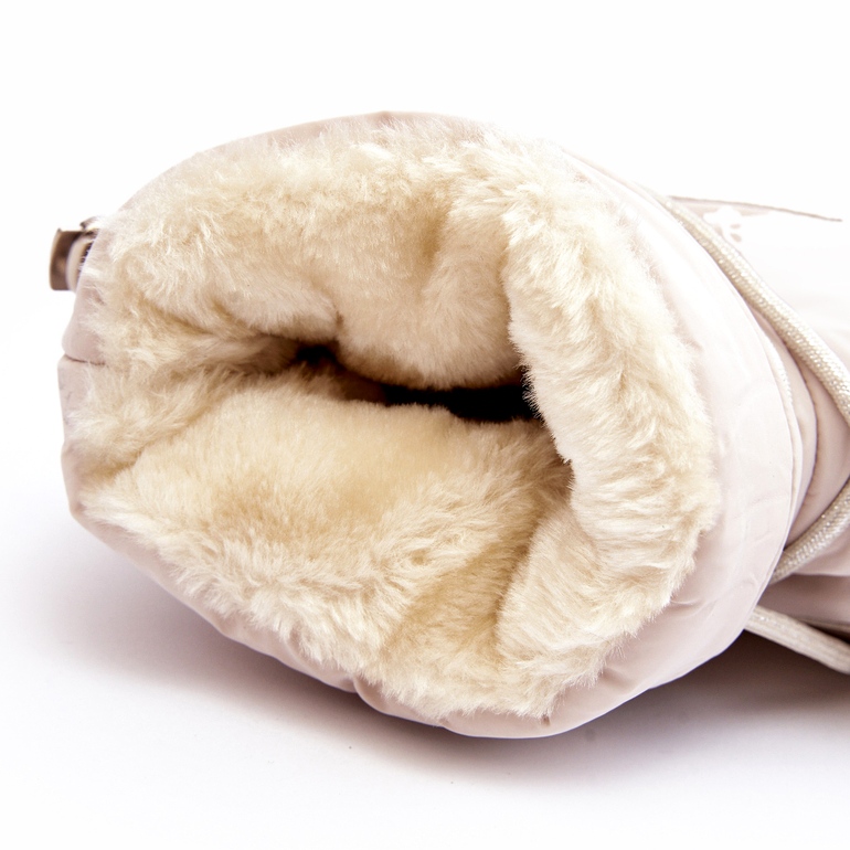 Seastar Stivali da neve con plateau e allacciatura da donna, Beige 4