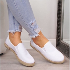 Espadrillas Big Star W DD274015, bianche bianco 2