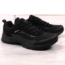 Scarpe da trekking impermeabili American Club M AM907, nere nero 1