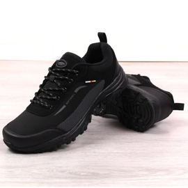 Scarpe da trekking impermeabili American Club M AM907, nere nero 2