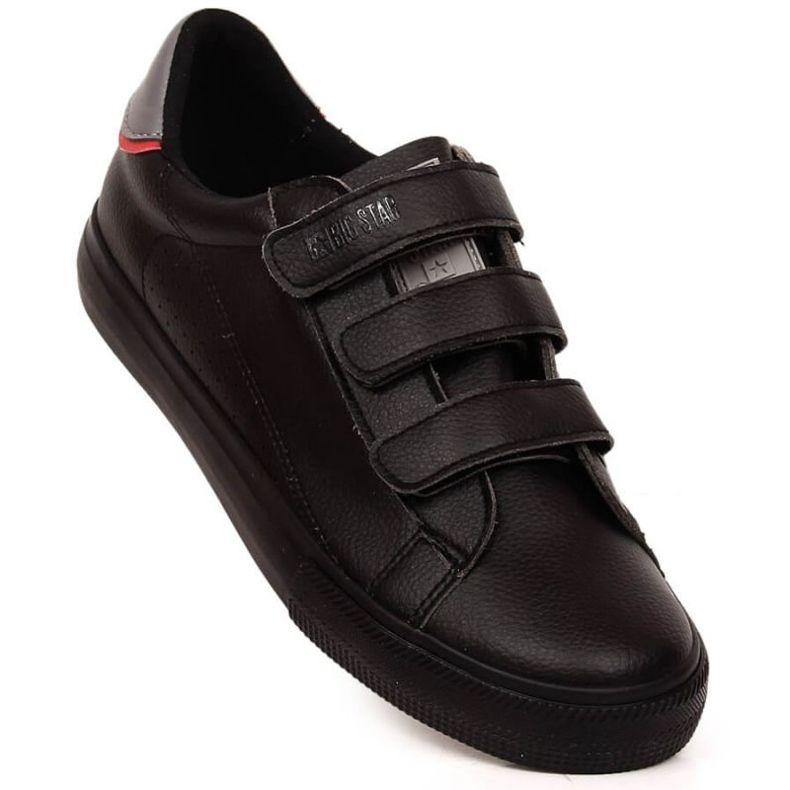 Sneakers Big Star M INT1840B in ecopelle con velcro, nera nero 1