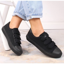 Sneakers Big Star W INT1842D con velcro, nere nero 1