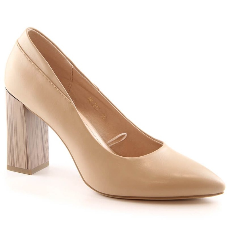Décolleté beige con tacco Sergio Leone W SK404A 1