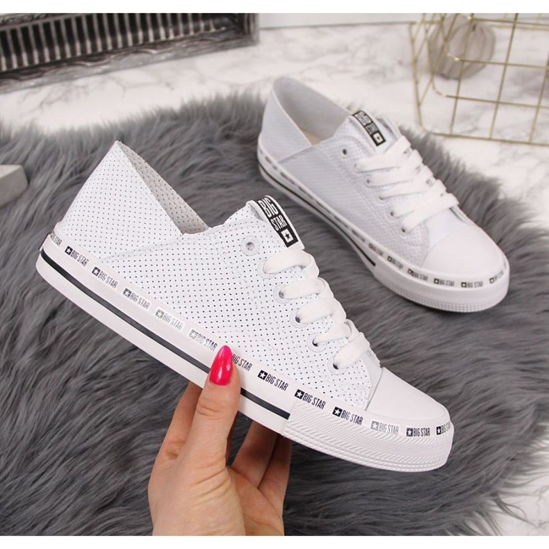 Sneakers Big Star W FF274024 bianche traforate bianca 1
