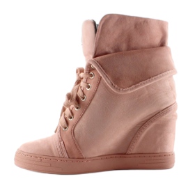 Sneakers in camoscio B12-22 Rosa 1