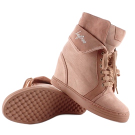 Sneakers in camoscio B12-22 Rosa 2