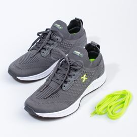 I-CAX Comode scarpe da ginnastica sportive grigio 1