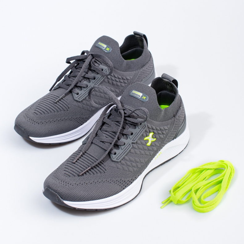 I-CAX Comode scarpe da ginnastica sportive grigio 1