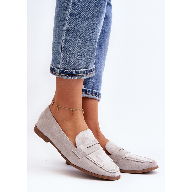 Mocassini Classici da Donna Olevin Grigio 2