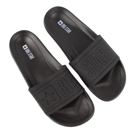 Ciabatte da spiaggia in gomma nera Big Star DD274A271 nero 1