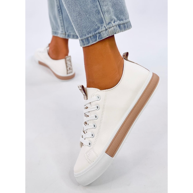 Sneakers Monae Champagne da donna bianco 2