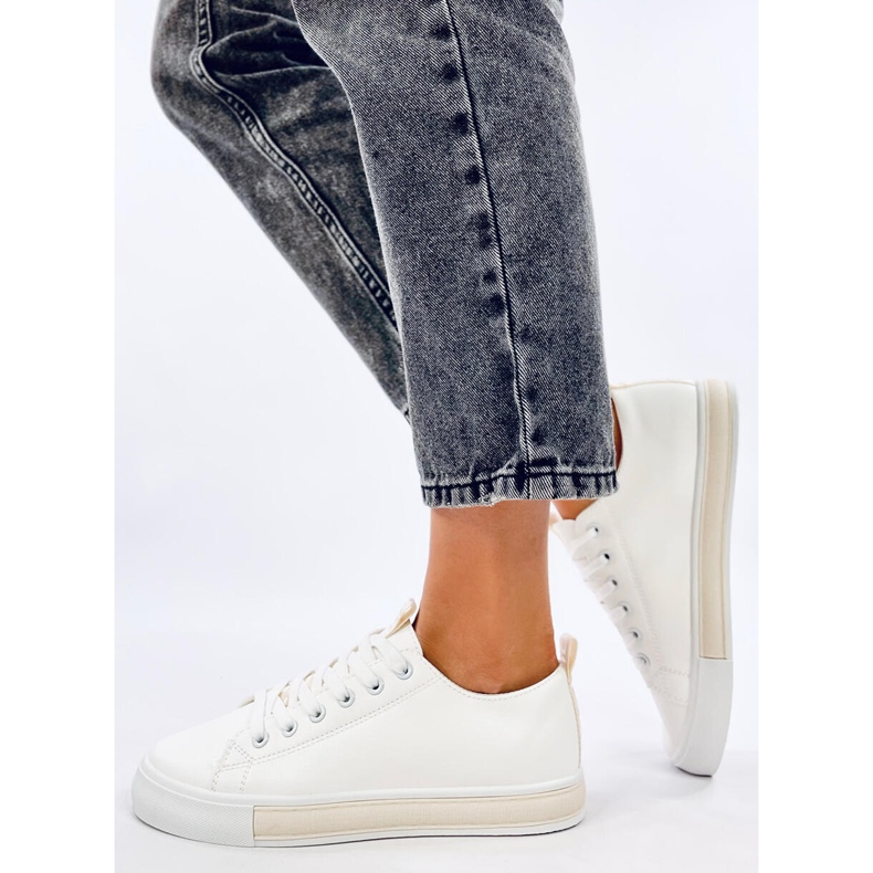 Sneakers Monae Beige da donna bianca 2