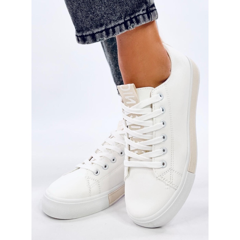 Sneakers Monae Beige da donna bianca 1