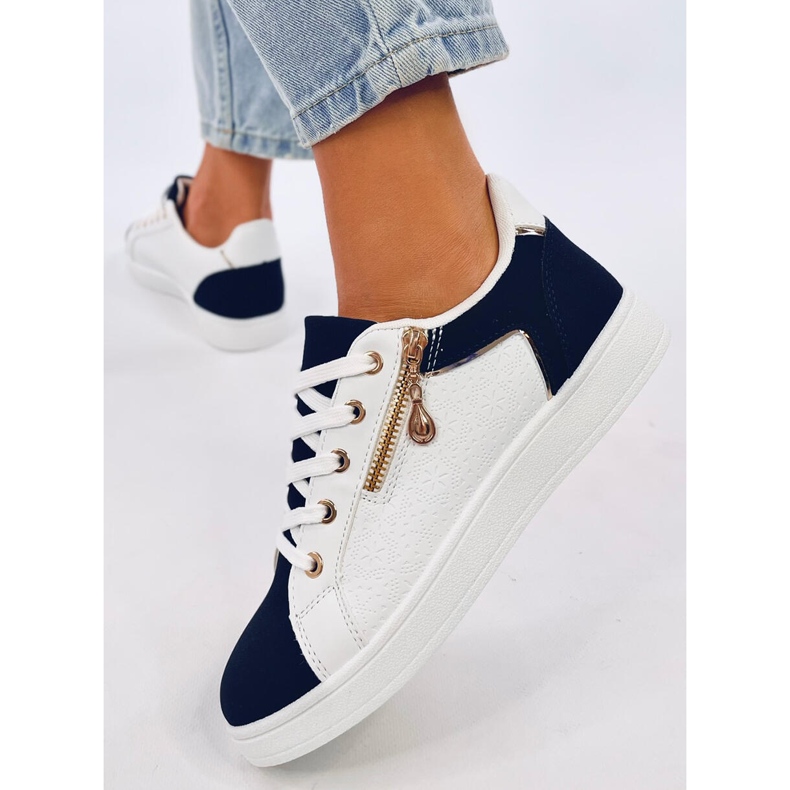 Barges sneakers da donna bianco navy 1