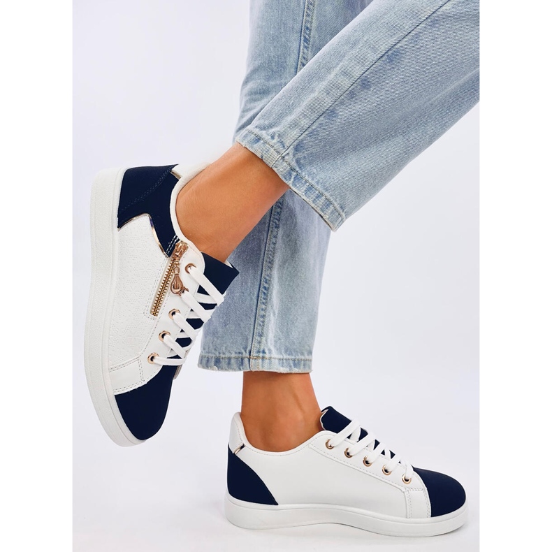 Barges sneakers da donna bianco navy 2