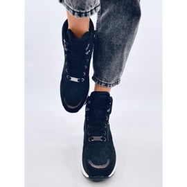 Esterno Sneakers con zeppa nere nero 1